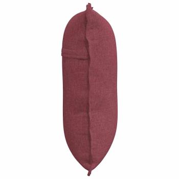 Rücken Kissen Weinrot 60 x 19 x 50 cm Stoff