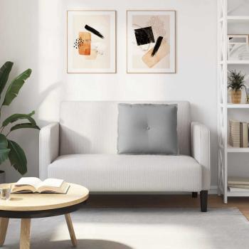 Rücken Kissen Wolkengrau 60 x 19 x 50 cm Stoff