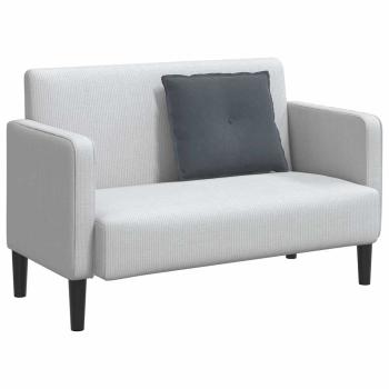 Rücken Kissen Dunkelgrau 60 x 50 cm Cordstoff