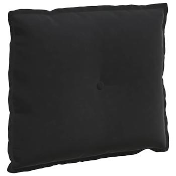 Rücken Kissen Schwarz 60 x 50 cm Cordstoff