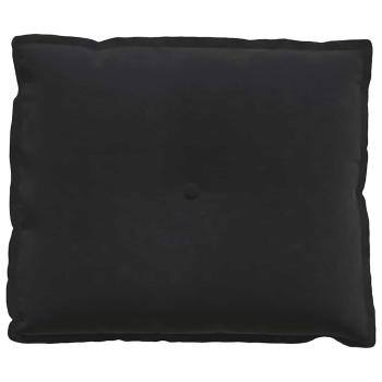 Rücken Kissen Schwarz 60 x 50 cm Cordstoff