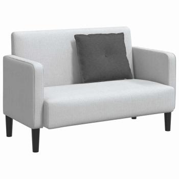 Rücken Kissen Dunkelgrau 60 x 50 cm Cordstoff