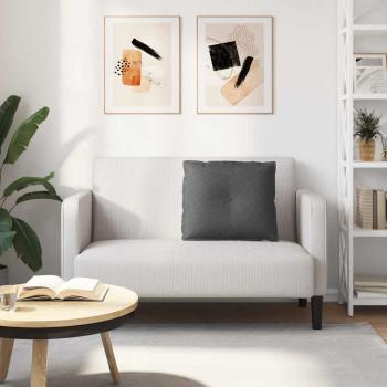 Rücken Kissen Dunkelgrau 60 x 50 cm Cordstoff