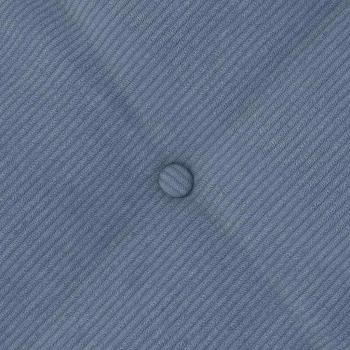 Rücken Kissen Blau 60 x 50 cm Cordstoff