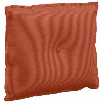 Rücken Kissen Rot-Orange 60 x 50 cm Cordstoff