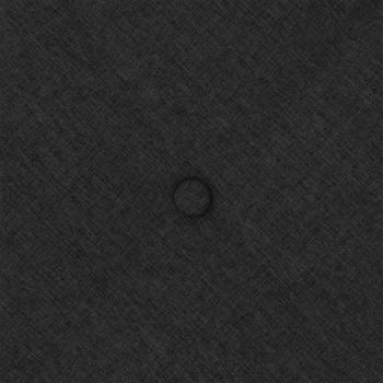 Rücken Kissen Schwarz 80 x 19 x 50 cm Stoff