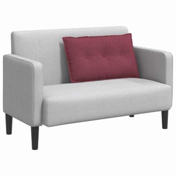 Rücken Kissen Weinrot 80 x 19 x 50 cm Stoff