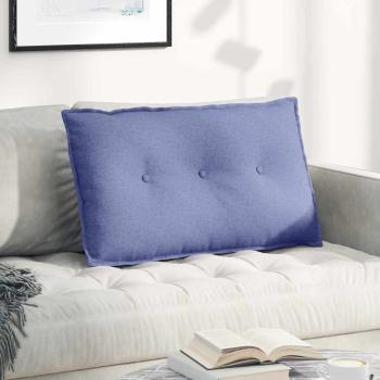 ARDEBO.de - Rücken Kissen Jeans blau 80 x 19 x 50 cm Stoff