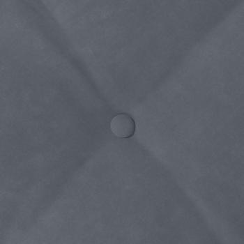 Rücken Kissen Dunkelgrau 80 x 50 cm Cordstoff