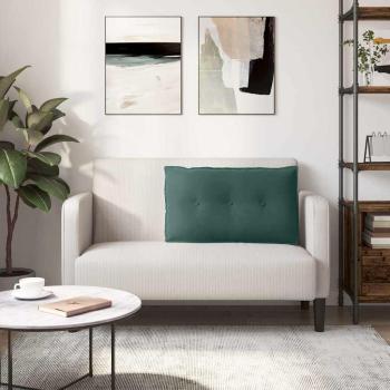 Rücken Kissen Dunkelgrün 80 x 50 cm Cordstoff