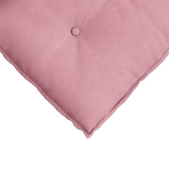Rücken Kissen Rosa 80 x 50 cm Cordstoff