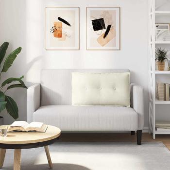 Rücken Kissen Creme 80 x 50 cm Cordstoff