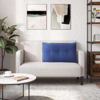 Rücken Kissen Polizeiblau 80 x 50 cm Cordstoff