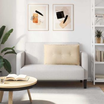 Rücken Kissen Creme 80 x 50 cm Mikrofaserstoff