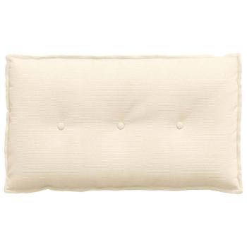Rücken Kissen Creme 80 x 50 cm Cordstoff