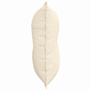 Rücken Kissen Creme 80 x 50 cm Cordstoff