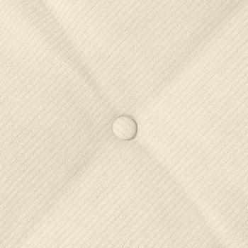 Rücken Kissen Creme 80 x 50 cm Cordstoff