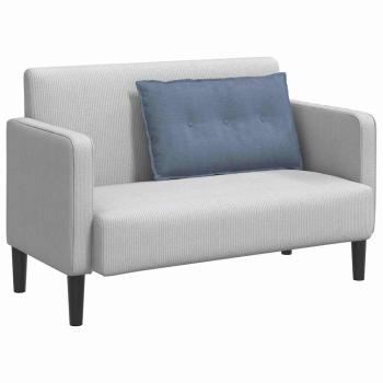 Rücken Kissen Blau 80 x 50 cm Cordstoff