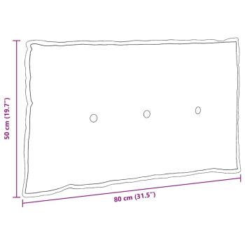 Rücken Kissen Helles Gelb 80 x 50 cm Cordstoff
