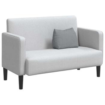 Rücken Kissen Hellgrau 45 x 20 x 35 cm Stoff