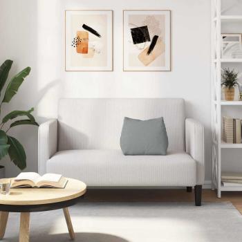 Rücken Kissen Hellgrau 45 x 20 x 35 cm Stoff