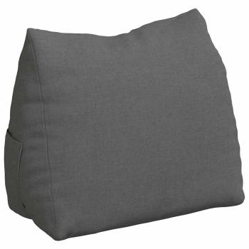 Rücken Kissen Dunkelgrau 45 x 20 x 35 cm Stoff