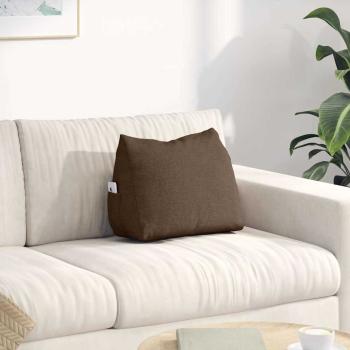 ARDEBO.de - Rücken Kissen Braun 45 x 20 x 35 cm Stoff
