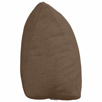 Rücken Kissen Braun 45 x 20 x 35 cm Stoff