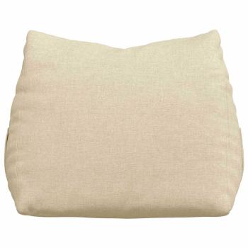 Rücken Kissen Creme 45 x 20 x 35 cm Stoff