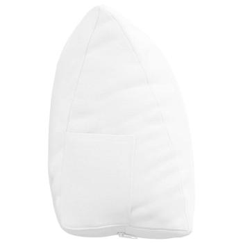 Rücken Kissen Weiß 45 x 20 x 35 cm Stoff