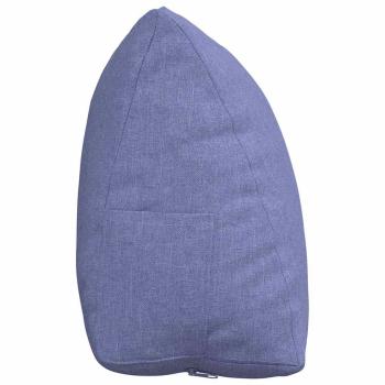 Rücken Kissen Jeans blau 45 x 20 x 35 cm Stoff