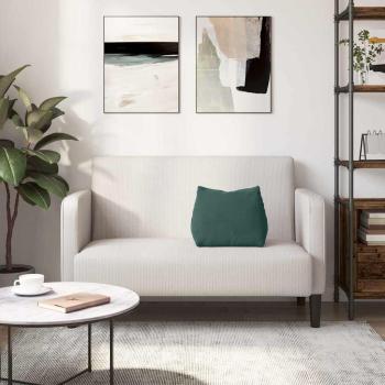 Rücken Kissen Dunkelgrün 45 x 20 x 35 cm Cordstoff