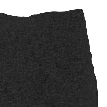Rücken Kissen Schwarz 60 x 20 x 50 cm Stoff