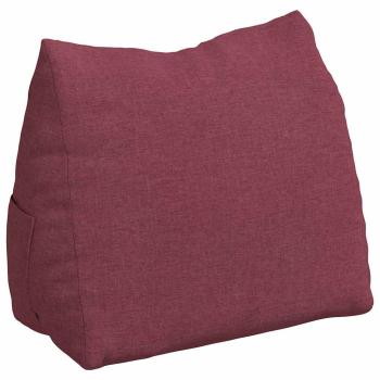 Rücken Kissen Weinrot 60 x 20 x 50 cm Stoff