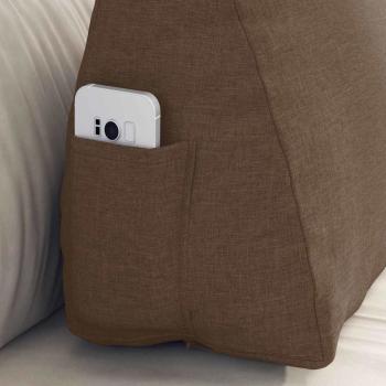 Rücken Kissen Braun 60 x 20 x 50 cm Stoff