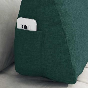 Rücken Kissen Dunkelgrün 60 x 20 x 50 cm Stoff