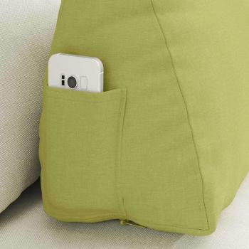 Rücken Kissen Hellgrün 60 x 20 x 50 cm Stoff