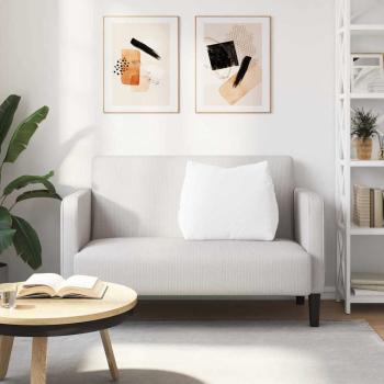 Rücken Kissen Weiß 60 x 20 x 50 cm Stoff