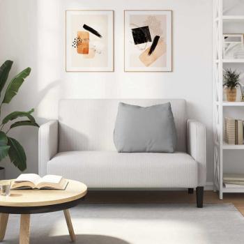 Rücken Kissen Wolkengrau 60 x 20 x 50 cm Stoff