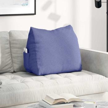 ARDEBO.de - Rücken Kissen Jeans blau 60 x 20 x 50 cm Stoff