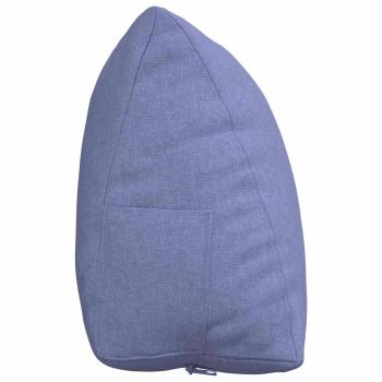 Rücken Kissen Jeans blau 60 x 20 x 50 cm Stoff