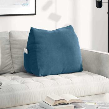 ARDEBO.de - Rücken Kissen Blau 60 x 20 x 50 cm Cordstoff