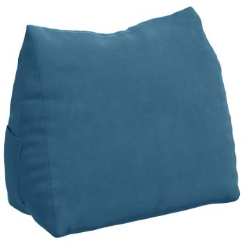 Rücken Kissen Blau 60 x 20 x 50 cm Cordstoff
