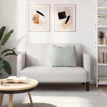 Rücken Kissen Hellgrau 60 x 20 x 50 cm Cordstoff
