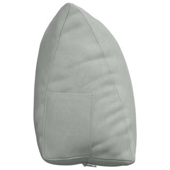 Rücken Kissen Hellgrau 60 x 20 x 50 cm Cordstoff