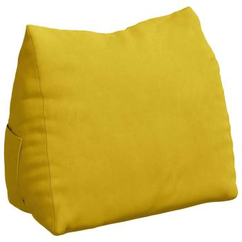 Rücken Kissen Gelb 60 x 20 x 50 cm Cordstoff