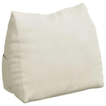 Rücken Kissen Creme 60 x 20 x 50 cm Cordstoff