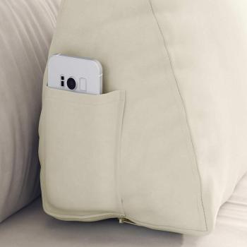 Rücken Kissen Creme 60 x 20 x 50 cm Cordstoff