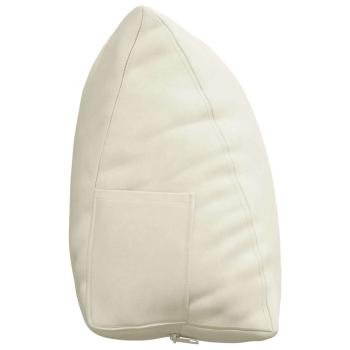 Rücken Kissen Creme 60 x 20 x 50 cm Cordstoff