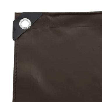 Plane 650g / m² Braun 2,5 x 4,5 m Canvas mit PVC-Beschichtung